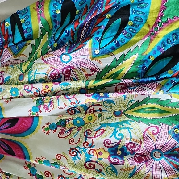 SPECTACULAR DESIGUAL Sundress, Size 36 - Picture 6 of 7